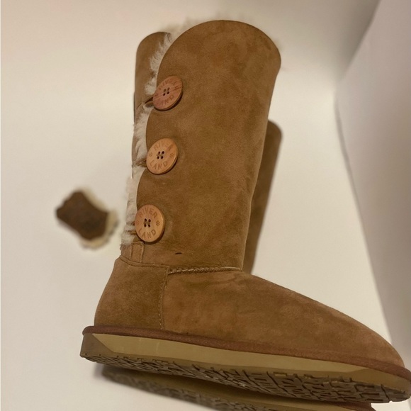 RIVERLAND Suede & Wool Sherpa Boots NWT - Picture 5 of 10